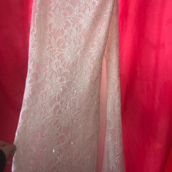 Light pink two piece prom dresss - Picture 4 of 5